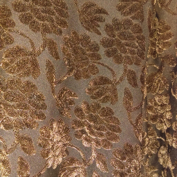 My Pieces brown floral textured top - Picture 2 of 4